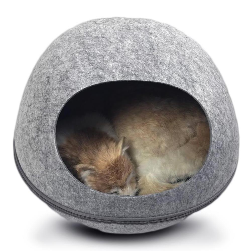 Felt Cat Cave Stylish Cat Bed Stuff Felted Wool Cocoons Beds