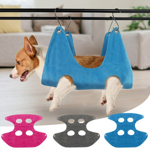 Cotton Dog Cat Hammock Cleaning Harness Pet Grooming Tool For Dog Cat Bathing Nail Trimming