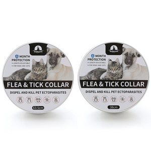 Aluminum Box Silicone Cat Flea Collar Dog Flea Lice Collar