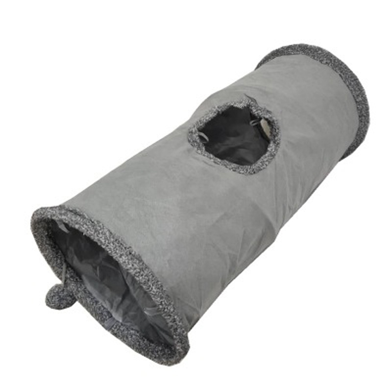 Cat Play Tunnel Grey Custom Design Funny Playing Cat Toys Tunnel