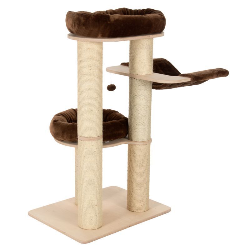 Wholesale Wooden Cat House Tree Pet Furniture Tower Climbing Kedi Aksesuarlar Condo Cat Tree Cat Tree Modern