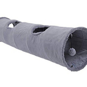 Cat Play Tunnel Grey Custom Design Funny Playing Cat Toys Tunnel