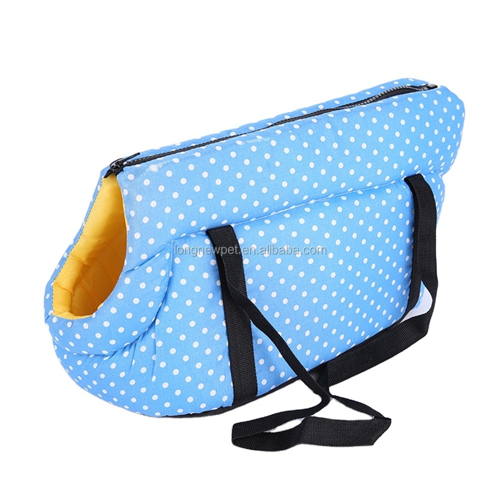 Portable Pet Backpack Carrying Puppy Dog Cat Polyester Oxford Sponge Pet Outdoor Bag