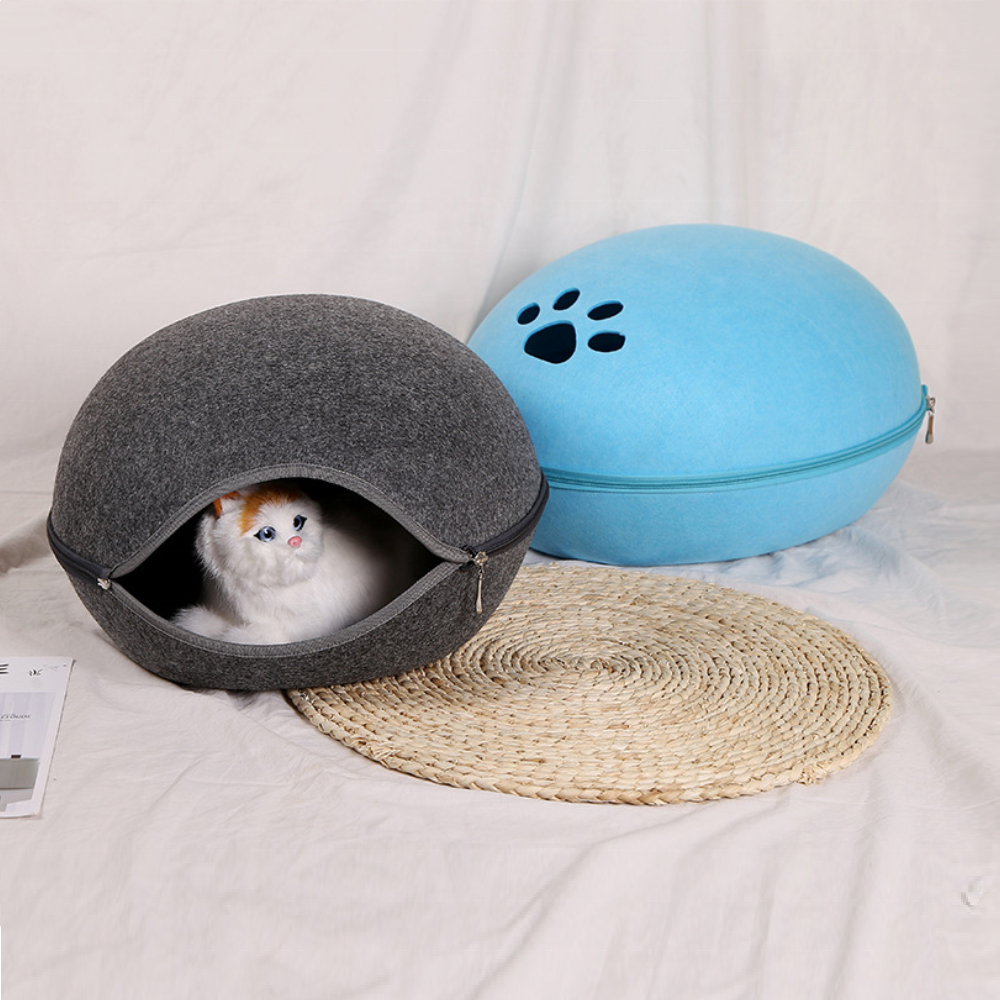 Cheap Egg Shape Pet Felt Bed Cat Bed Cave Cat House Small Animal Nest Dog Kennel