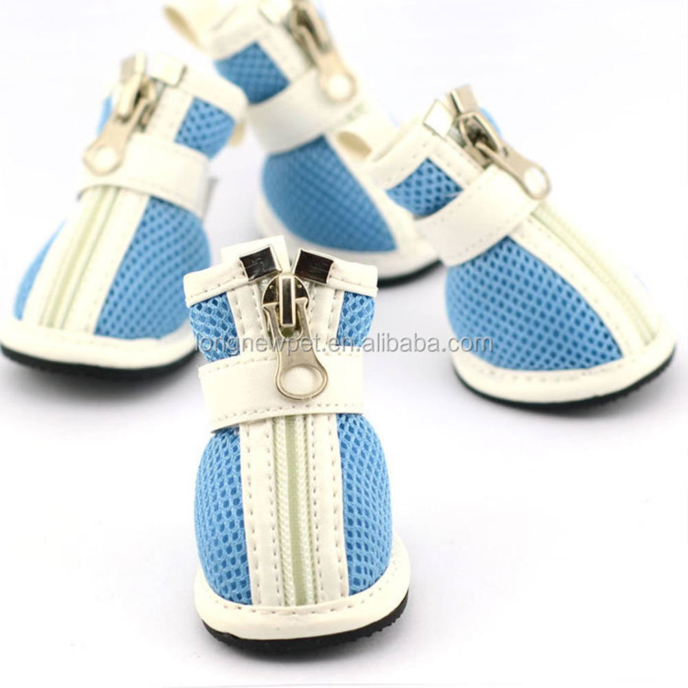 Hot Selling  Fashionable Pet Shoes Non Slip Waterproof Colorful Puppy Zipper Shoes