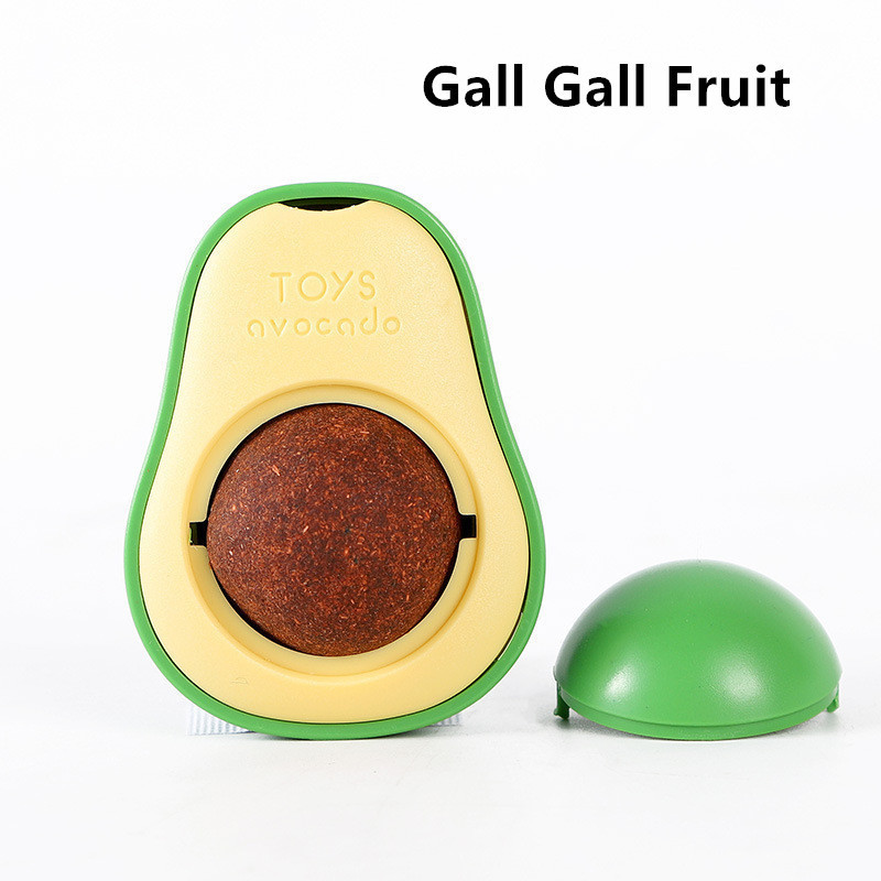 Spin Self hH Halls Fruit Relieves Boredom Avocado Catnip Balls Fun Cat Toys