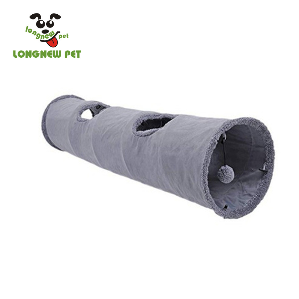 Cat Play Tunnel Grey Custom Design Funny Playing Cat Toys Tunnel