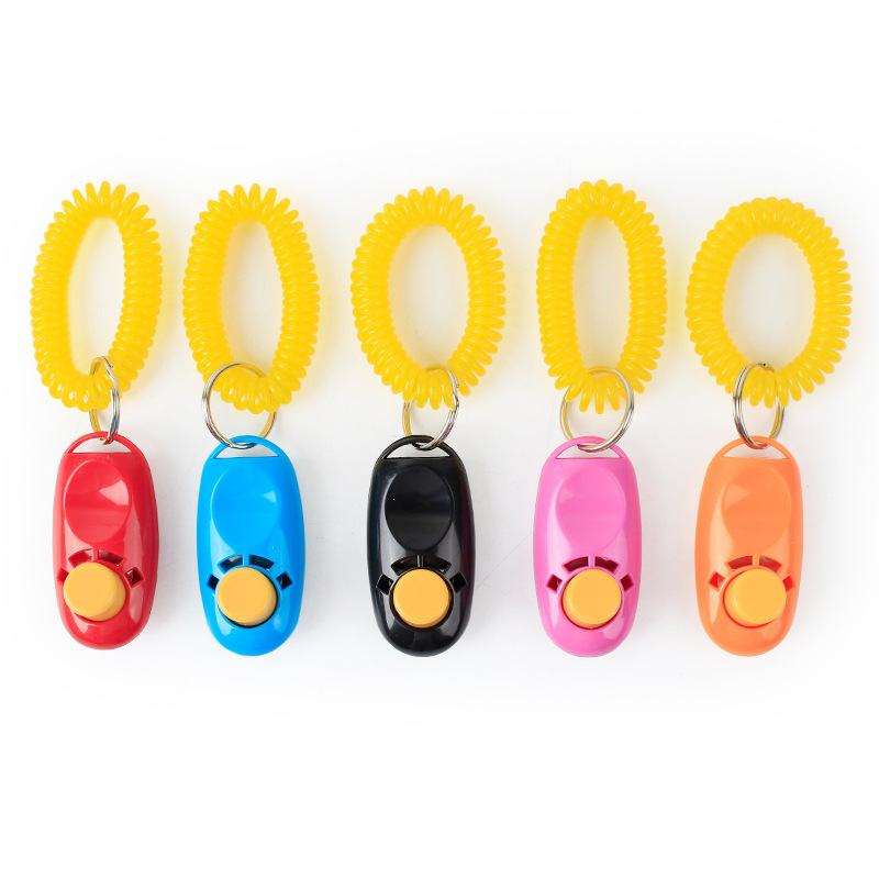 Multi Colors Finger Dog Training Clicker Pet Training Clicker with Wrist Strap Pet Training & Behavior Products for Cat Dog