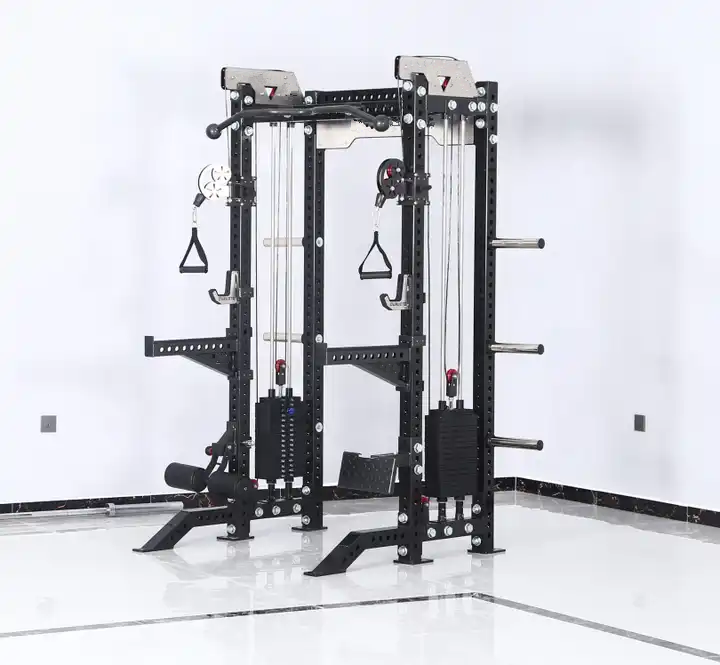 Gym Hot Sell Gym Equipment Cable Crossover Trainer Power Rack 3D Multi funcional Compact Smith Machine