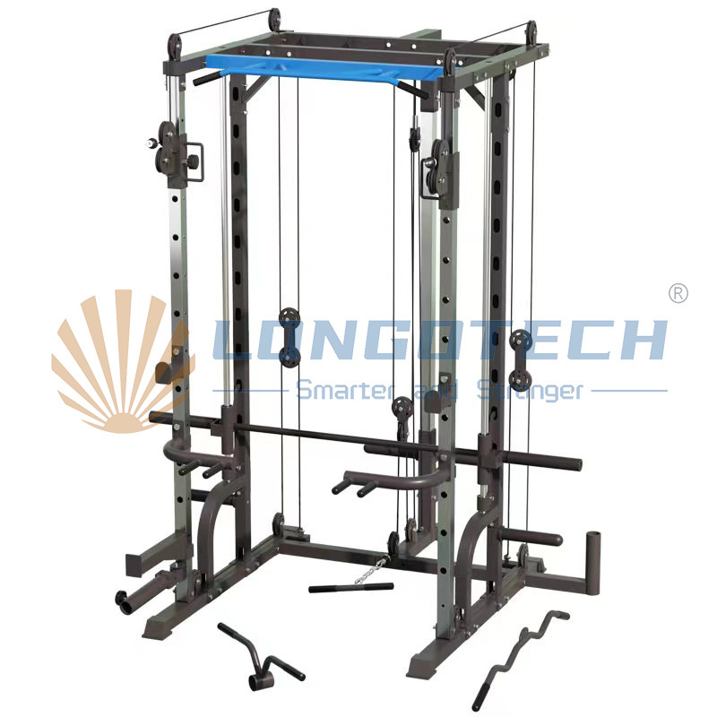 Home Pulley Power Cable Smith Machine Functional Trainer Station Lat Pulldown Multifunctional Squat Power Rack Gym Machine