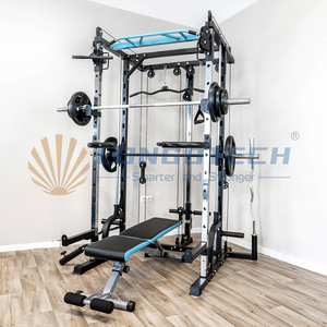 Home Pulley Power Cable Smith Machine Functional Trainer Station Lat Pulldown Multifunctional Squat Power Rack Gym Machine