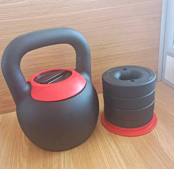 LongGlory China Wholesale Cast Iron Kettlebell 40 LB Metal Adjustable Kettlebell Set Weight Plate Inside Custom Logo