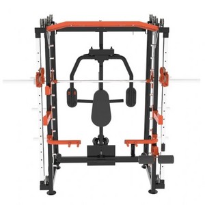 LongGlory Professional 3 In 1 Smith Power Rack Cage Smith Machine Multi Functional Trainer With Pec Fly