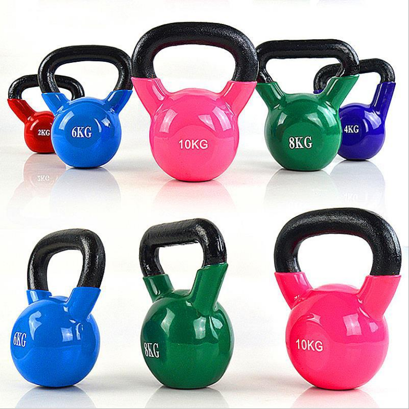 Plastic Dipping Kettlebell Gym Fitness Equipment Adjustable Cast Iron Competition Kettlebell 10 Kg