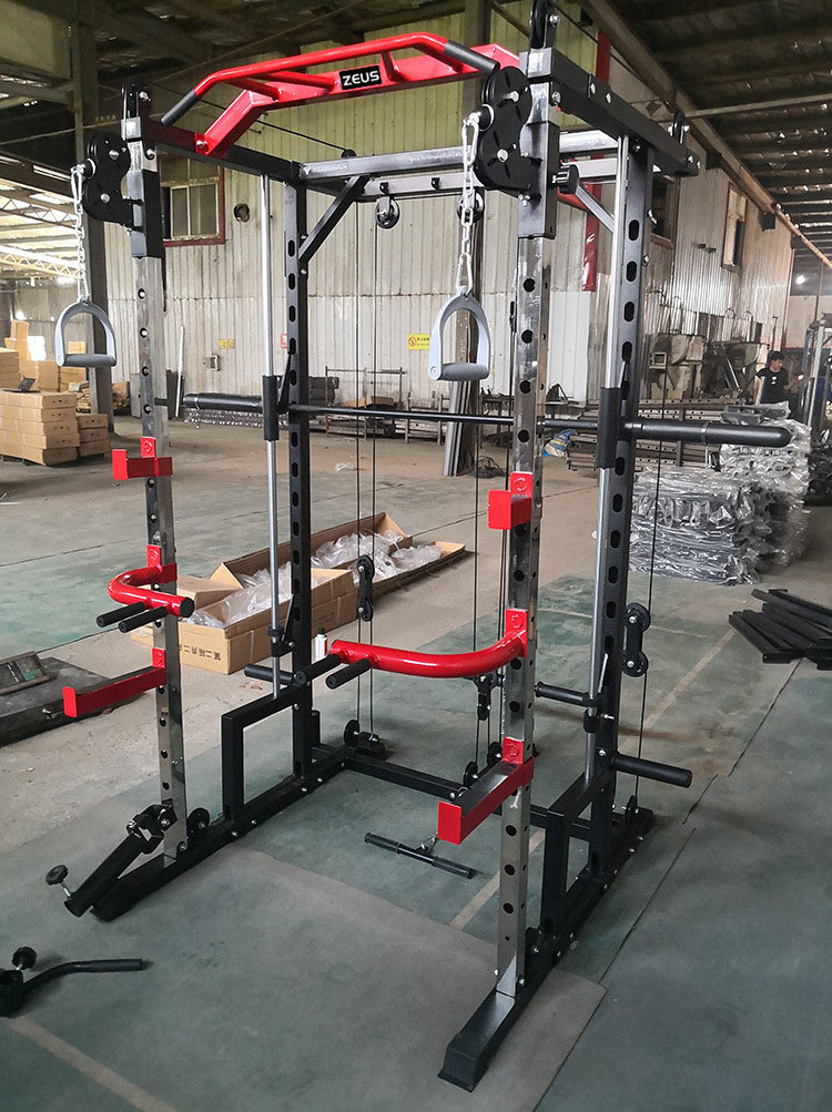 Sport Indoor Home Gym Commercial Dual Cross Cable Machine Power Rack Fitness Items multi functional trainer smith machine