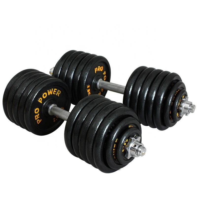 LongGlory Gym Fitness Exercise Muscle Equipment Cast Iron Adjustable 10 Lbs 20 Lbs Dumbbell