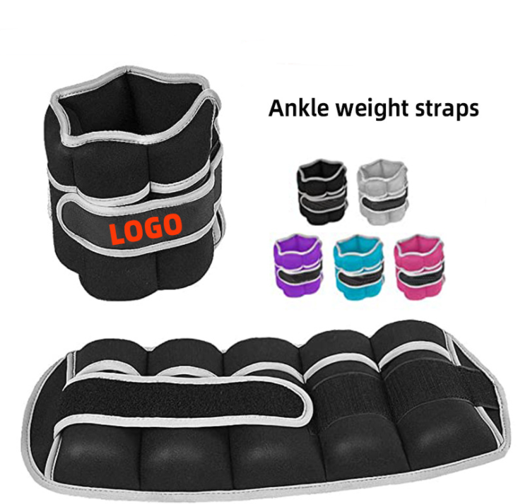 LongGlory Adjustable Small Wrist Leg Arm Hand Cuff Fitness Iron Sand Bag With Reflective Strap Custom Ankle Weights