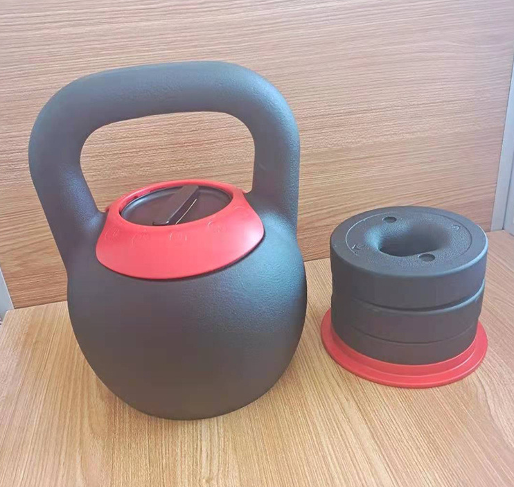 LongGlory China Wholesale Cast Iron Kettlebell 40 LB Metal Adjustable Kettlebell Set Weight Plate Inside Custom Logo