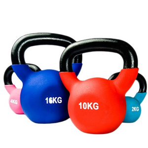 Plastic Dipping Kettlebell Gym Fitness Equipment Adjustable Cast Iron Competition Kettlebell 10 Kg