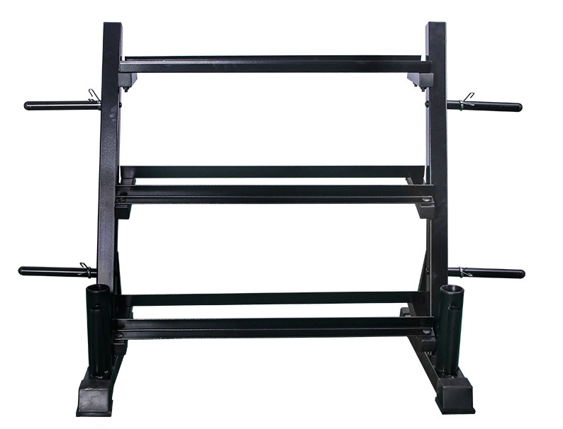 Home Gym Multi Dumbbell Rack Storage Weight Plate Storage Barbell Holder 3 Tier Dumbbell Steel Rack