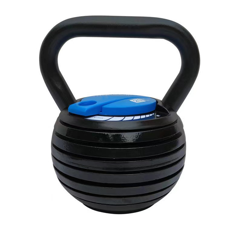 Home Fitness Gym Equipment Cast Iron Kettle Bell 20LBS 40LBS Adjustable Kettlebell Weights Sets