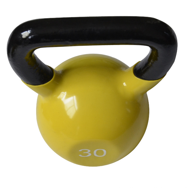 China Gym Equipment Competition Custom 2.5 To 32kg Cast Iron Vinyl Neoprene Sport Dumbbell Kettlebell Set