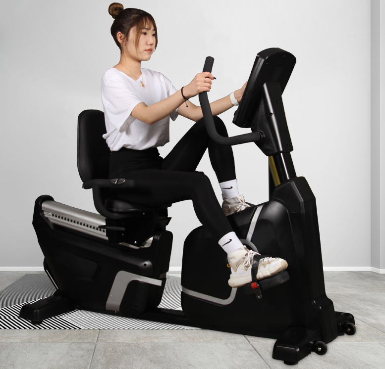 Gym Equipment Recumbent Exercise Bike Magnetic Aerobic Exercise Commercial Fitness Recumbent Bike