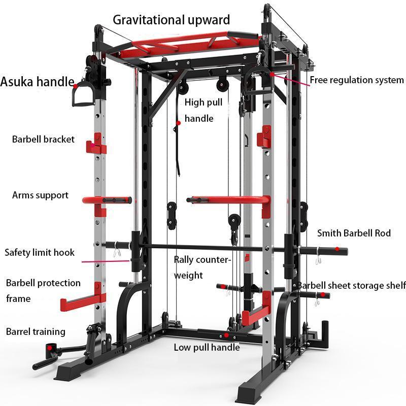 Sport Indoor Home Gym Commercial Dual Cross Cable Machine Power Rack Fitness Items multi functional trainer smith machine