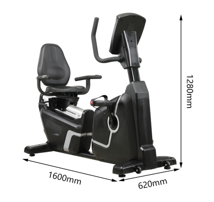 Gym Equipment Recumbent Exercise Bike Magnetic Aerobic Exercise Commercial Fitness Recumbent Bike