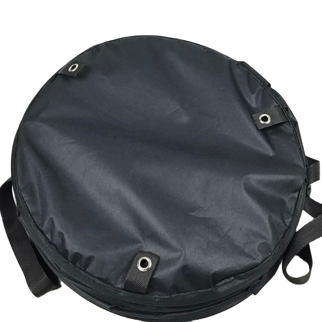 Pop up Leaf Bag 30 Gallon with Zipper Lid  Portable Yard Waste and camping Trash Collector bag Reusable trash bag