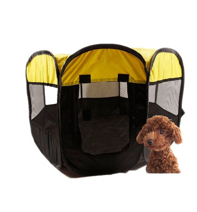 Soft Fabric Portable Foldable Pet Dog Cat Puppy Playpen, Indoor/Outdoor use Pet Kennel Cage