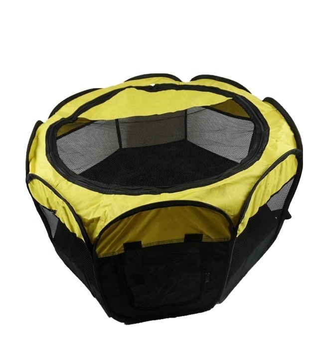 Soft Fabric Portable Foldable Pet Dog Cat Puppy Playpen, Indoor/Outdoor use Pet Kennel Cage