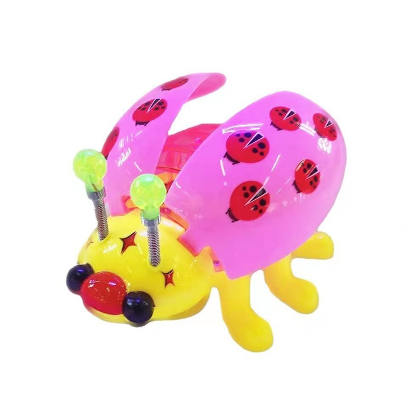 New in our store Trendy style leash electric universal flashing beetle seven-star ladybug toy beetle