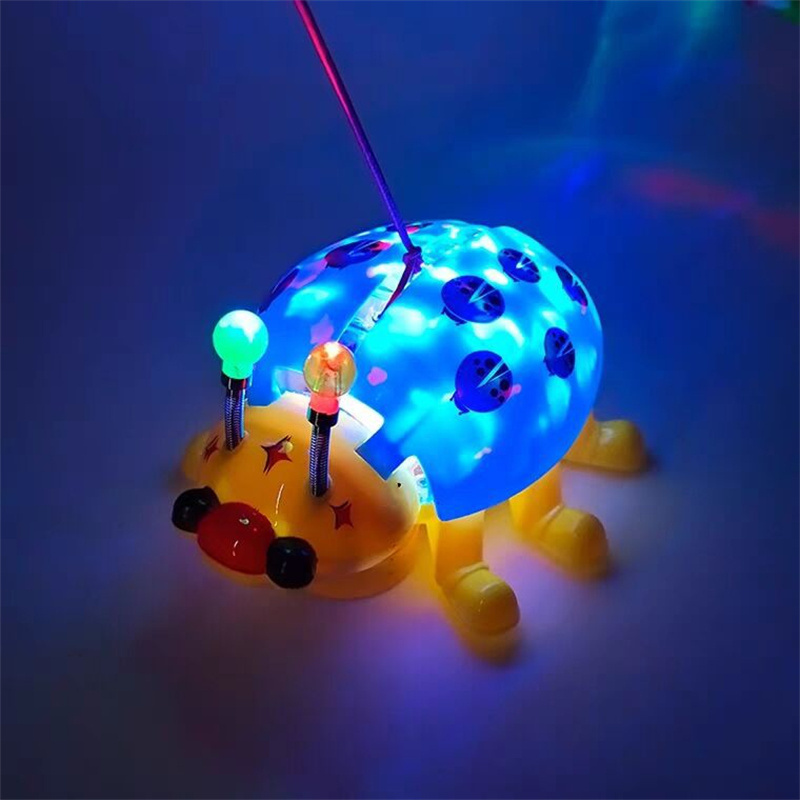 New in our store Trendy style leash electric universal flashing beetle seven-star ladybug toy beetle