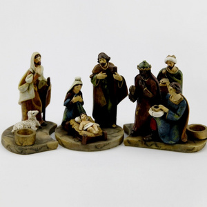 Resin Religious Holy Family Christmas Nativity Set Statue Wholesale