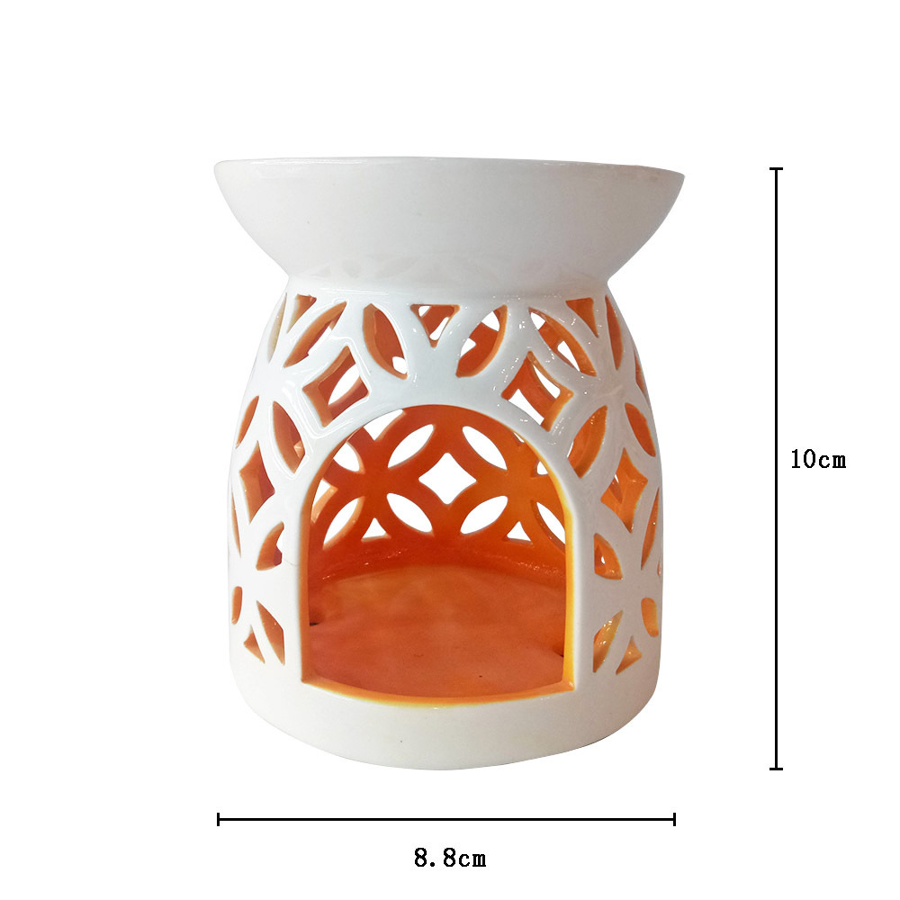 Factory Direct Custom Wax Warmer Aroma Ceramic Tea Light Candle Holdet, Essential Oil Burner for Sale