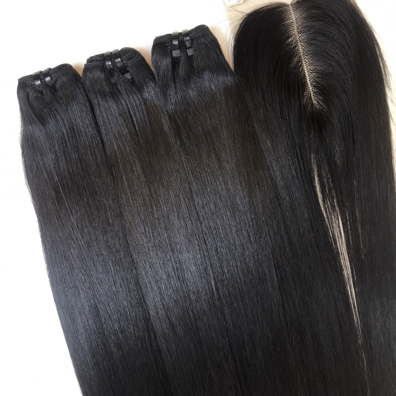 Hot Sale Bonestraight Super Double Drawn Natural Color Bundle Remy Human Hair from Vietnamese Hair Supplier At Wholesale Price