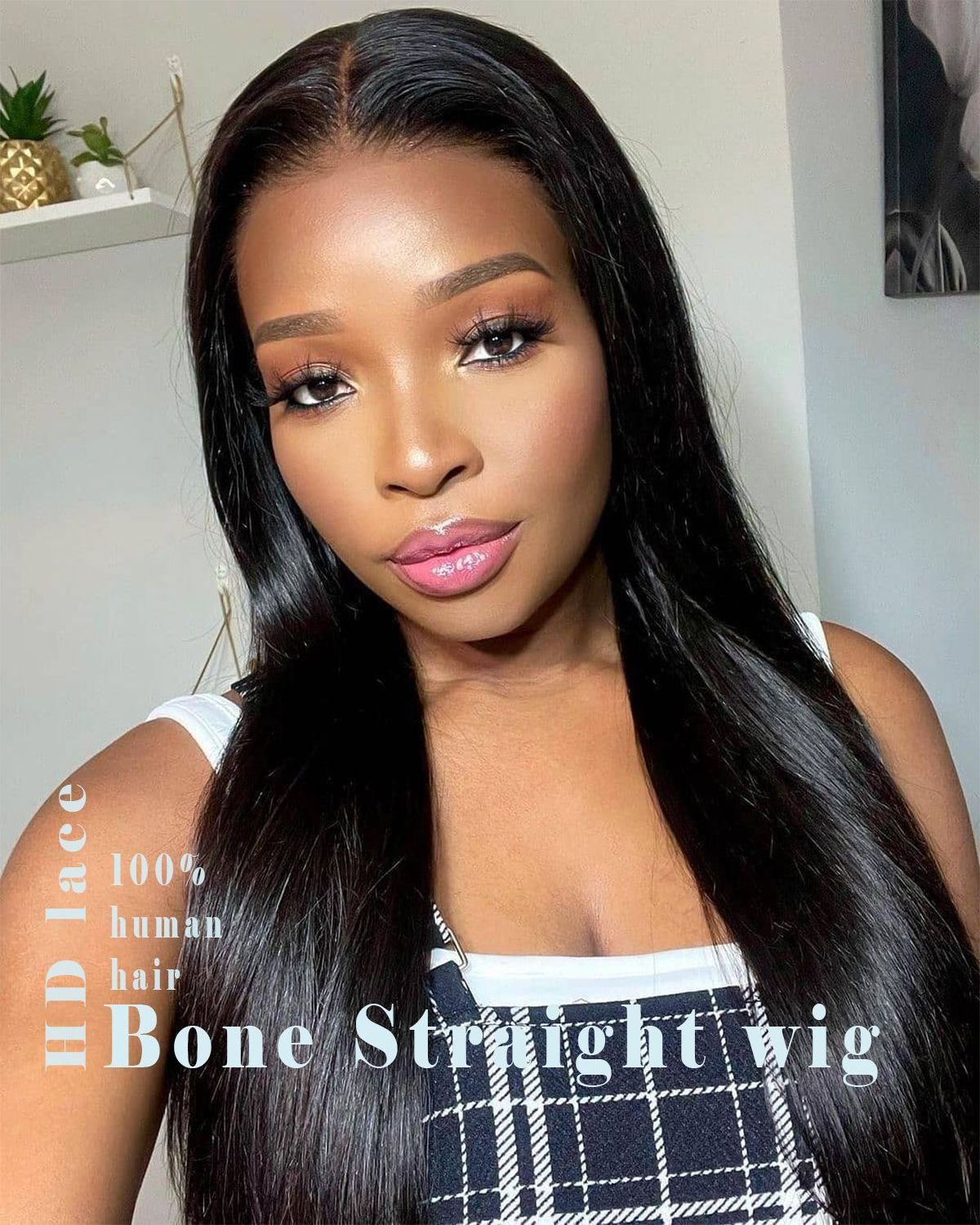 Lace Front Wigs for Black Women 100% Vietnamese Raw Hair Extensions Black Color customize Texture