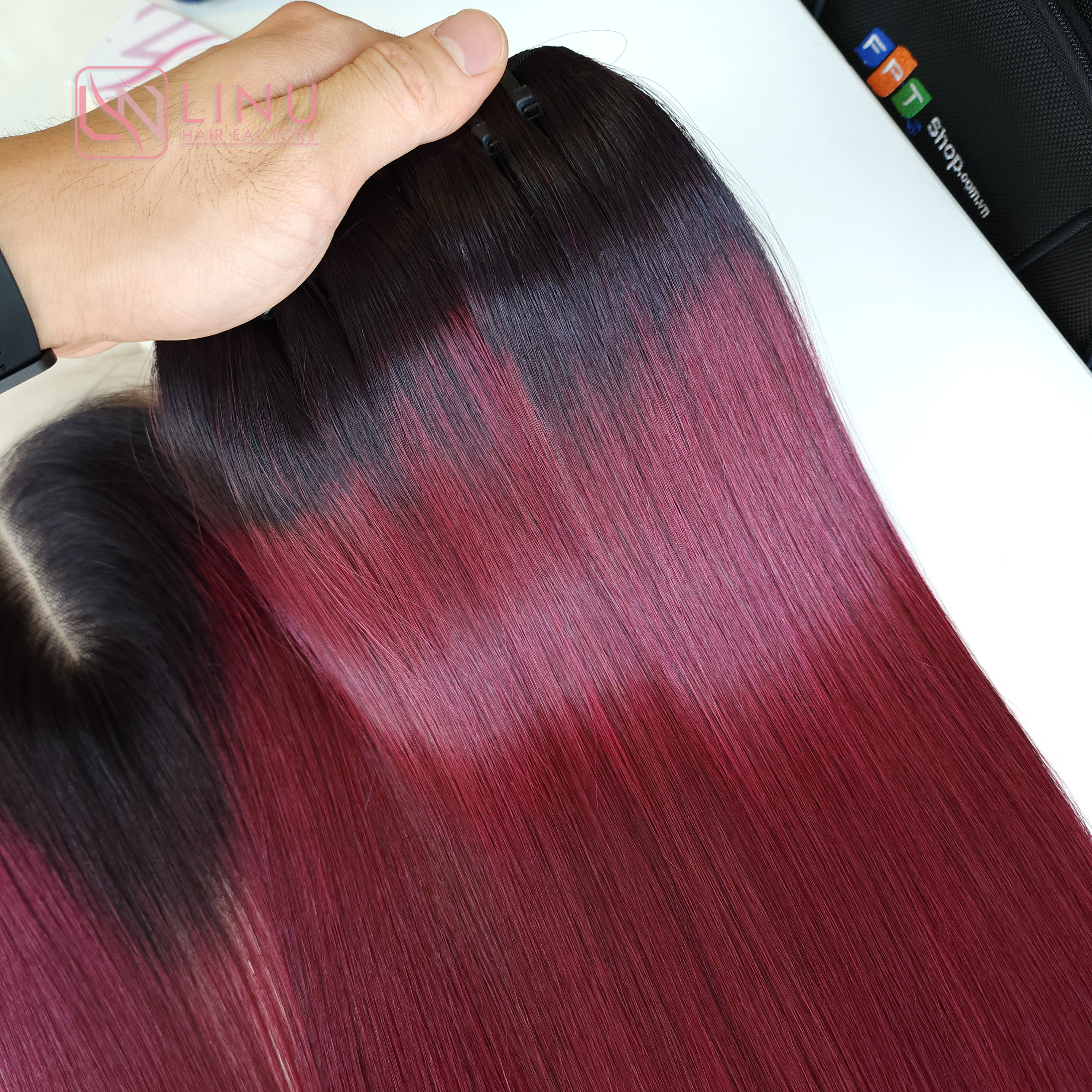 New Brand Closure lace straight colored hair wholesale price 100% Natural Human hair Remy Hair Top Selling