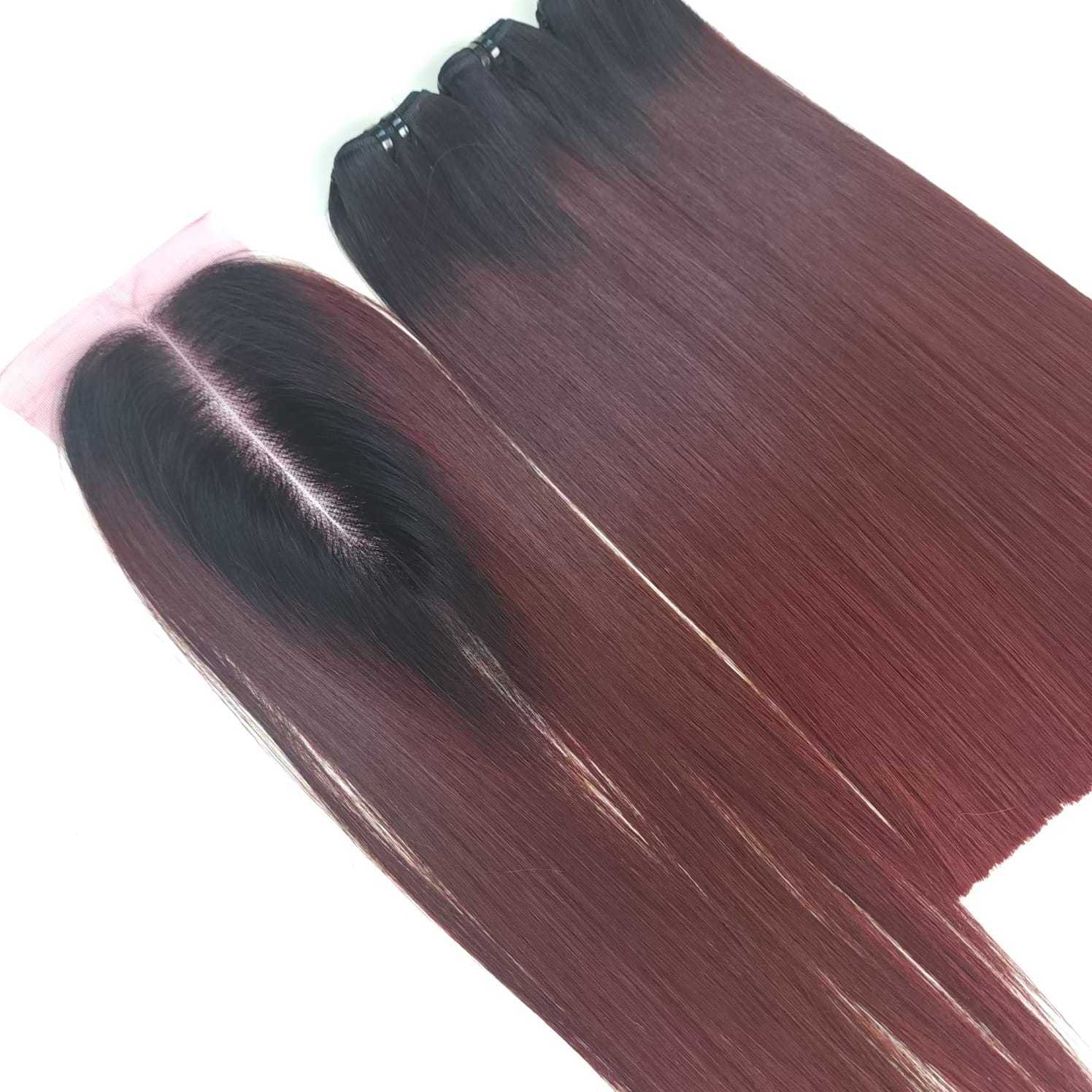 2023 New Weft Popular Human Hair 100 Raw Hair vietnamese machine weft to make bob wig Silky straight