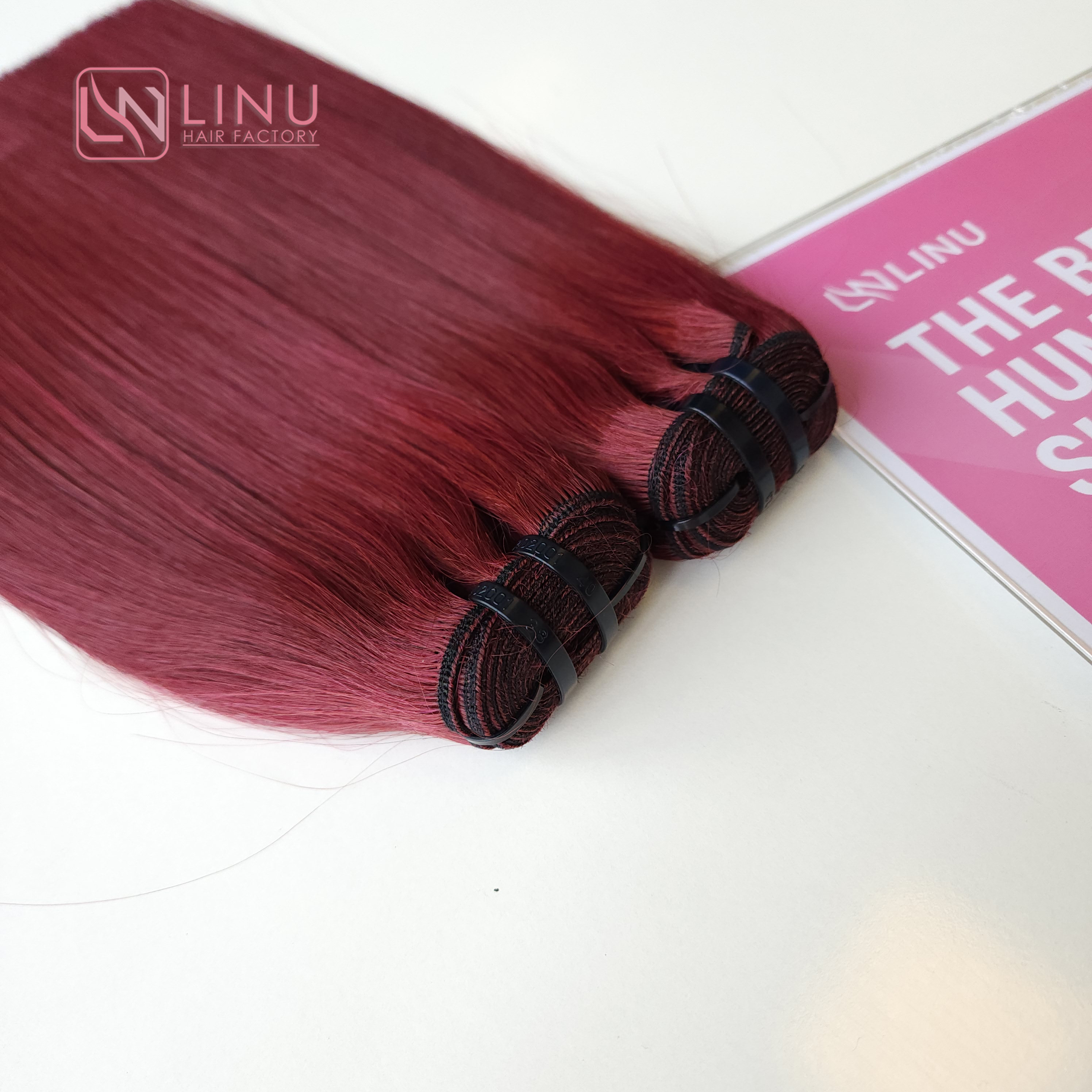 2023 New Weft Popular Human Hair 100 Raw Hair vietnamese machine weft to make bob wig Silky straight