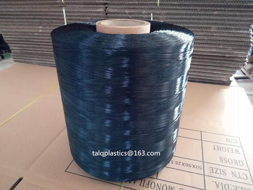 UV Stabilized High Strength HDPE PP Raffia Raw Materials Mono filament Yarn For Shade Net Fabrics Cordage