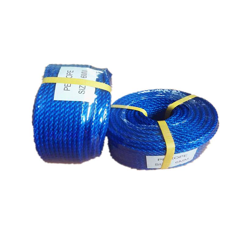 African fishing fiber polypropylene nylon twine 200m twisted 4mm 6mm 8mm 10mm cheap price pe rope