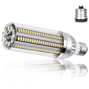 High Power LED Corn Light E27 LED Lamp 25W 35W 50W Candle Bulb 110V E26 LED Bulb Aluminum Fan Cooling No Flicker Light 2835