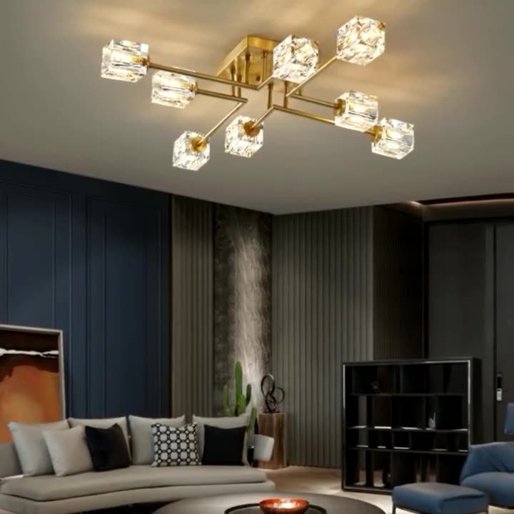 Decorative Modern Celling Led Lights For Home Bedroom Living Room Fixture Crystal Lamps Surface Mounted Home Lighting Ceiling