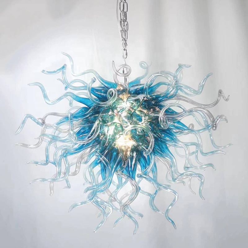 Modern Custom Made Murano Chandelier Lighting LED Hand Blown Glass Chandeliers for Indoor Home Decoration