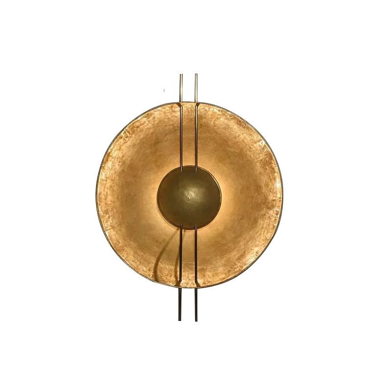 New Style 12W Round LED Wall Lamp Living Room Bedside Stairs Aisle Wall Sconce Gold Art Design Hotel Corner Wall Light