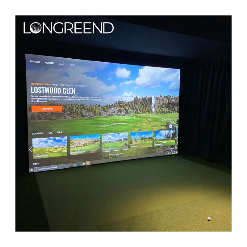 LONGREEND home use or office for Improving golf Skill Indoor golf exerciser 3D golf simulator trainer