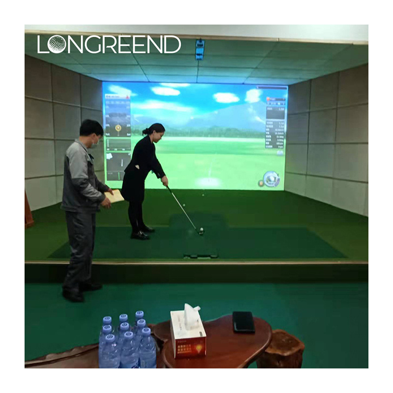 LONGREEND Indoor Golf Simulator Engineering Machine HD Projection for Golf Tournament/Practice