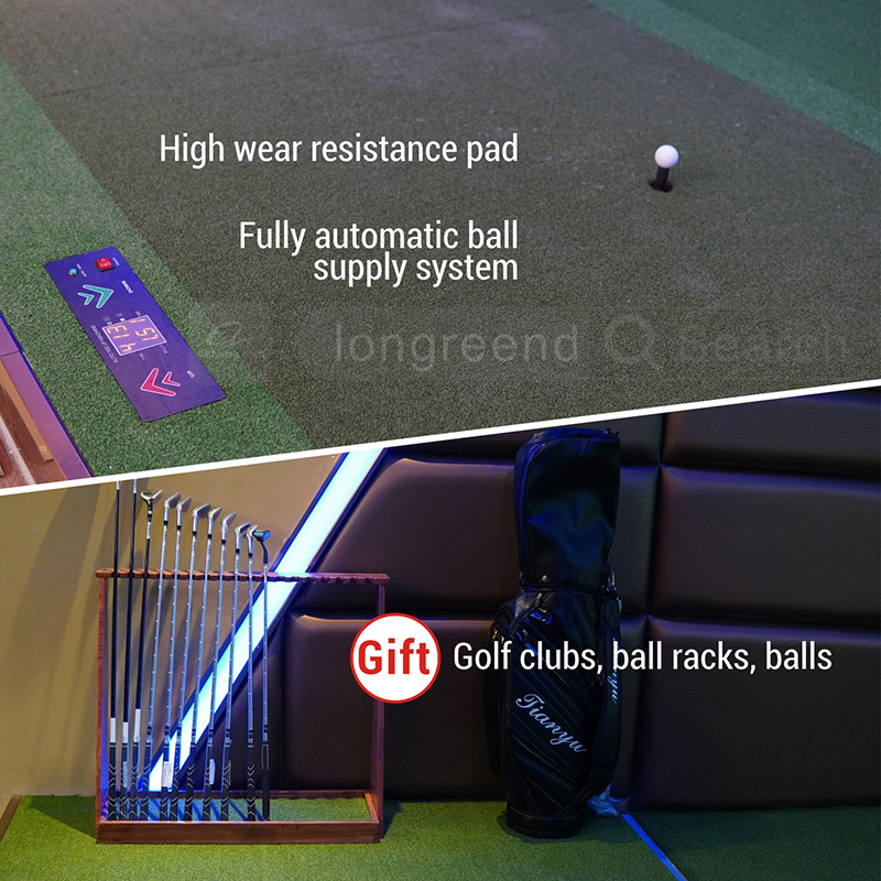 LONGREEND South Korea imported high-speed camera realistic 3D screen indoor golf simulator equipment single screen